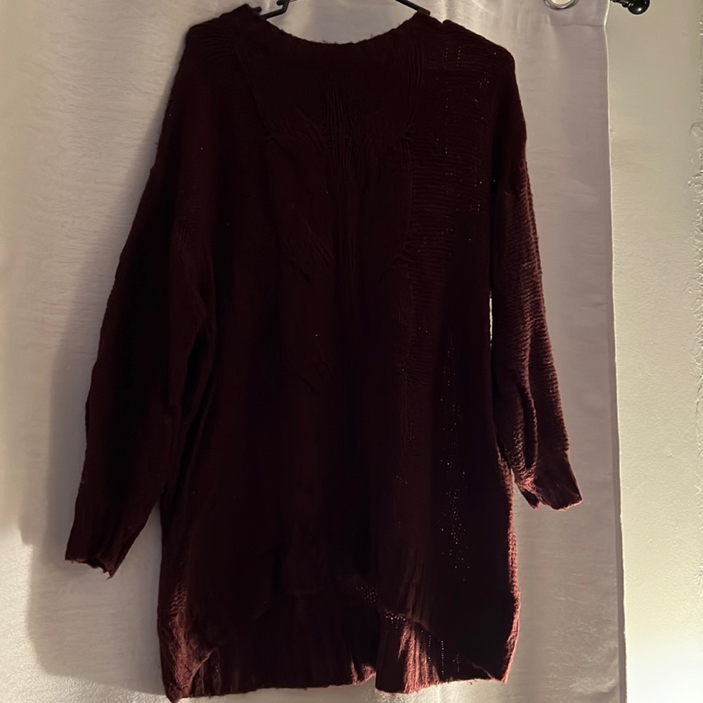 Aerie Oversized Maroon Sweater